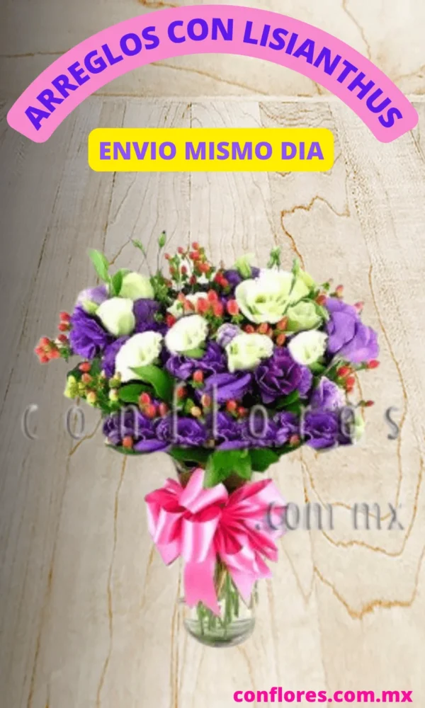 Florerías Online lisianthus Rosa
