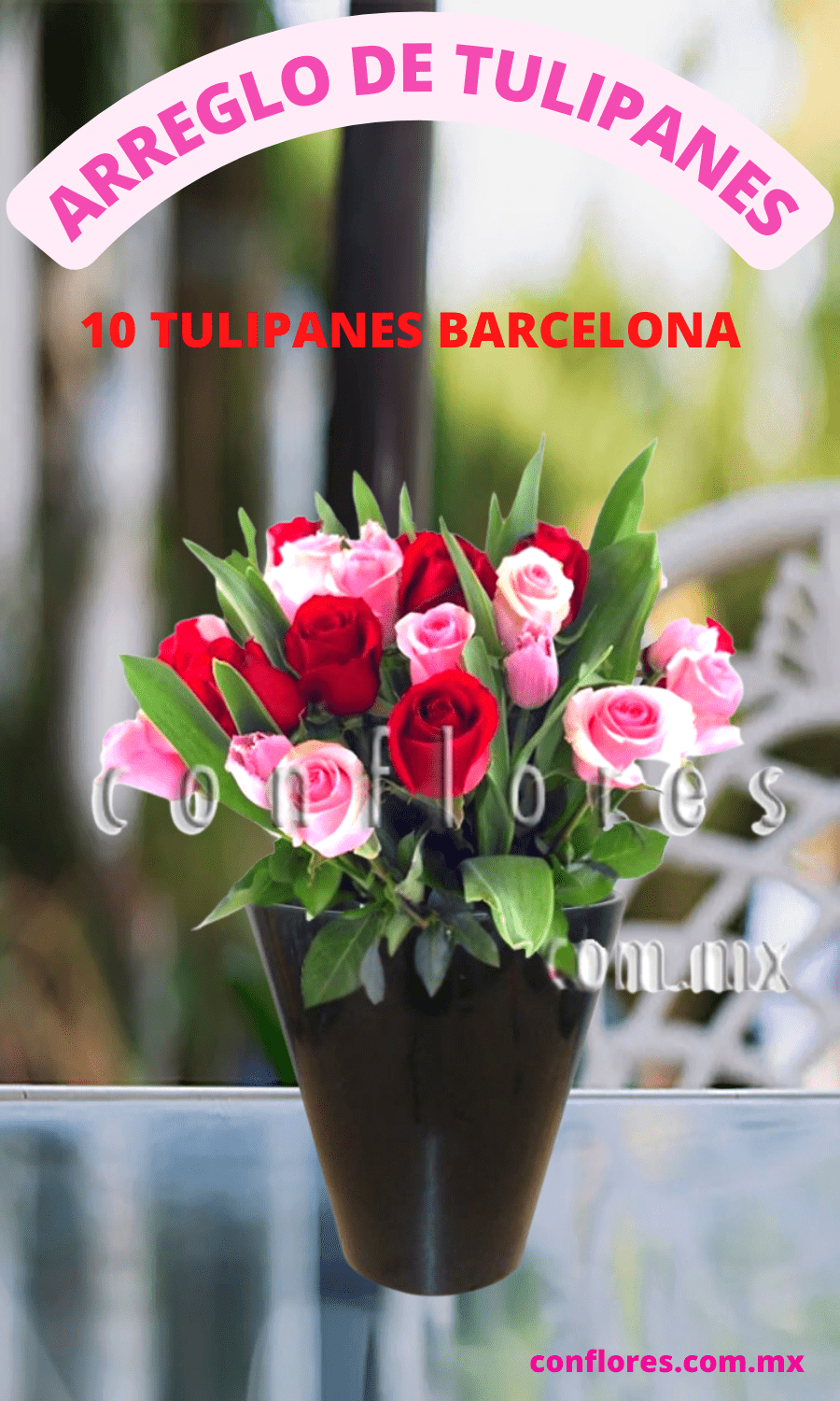 Arreglos con Tulipanes Rosa Bella - Florería conflores