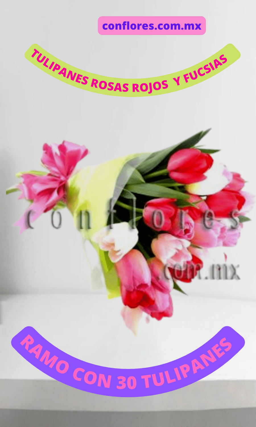 Tulipanes a Domicilio El Amor de Mi Vida - Florería conflores