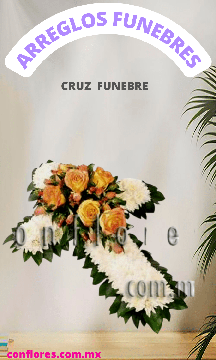 Cruz Fúnebre Tu Bondad ! - Florería conflores