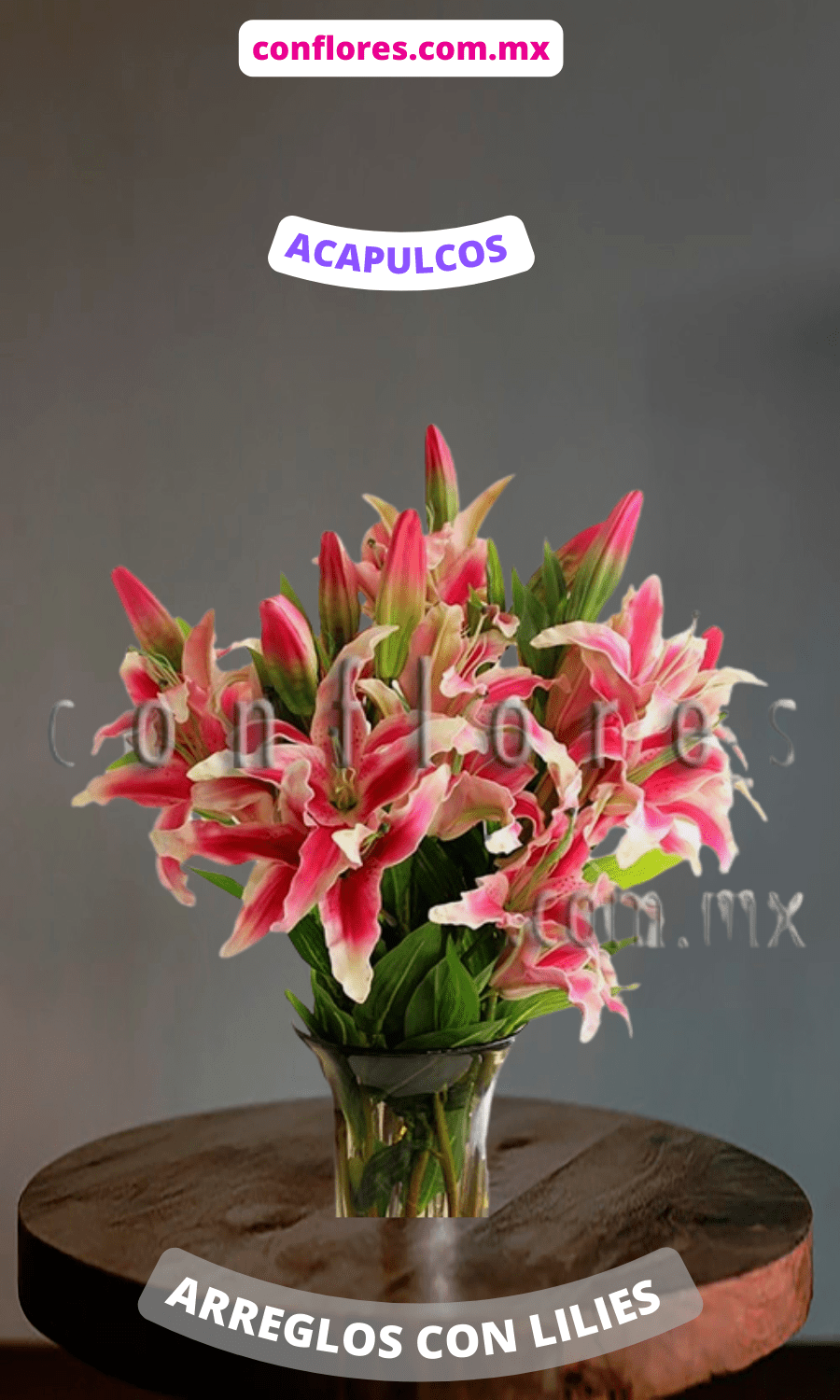 Arreglo de Lilies Tu Esencia - Florería conflores