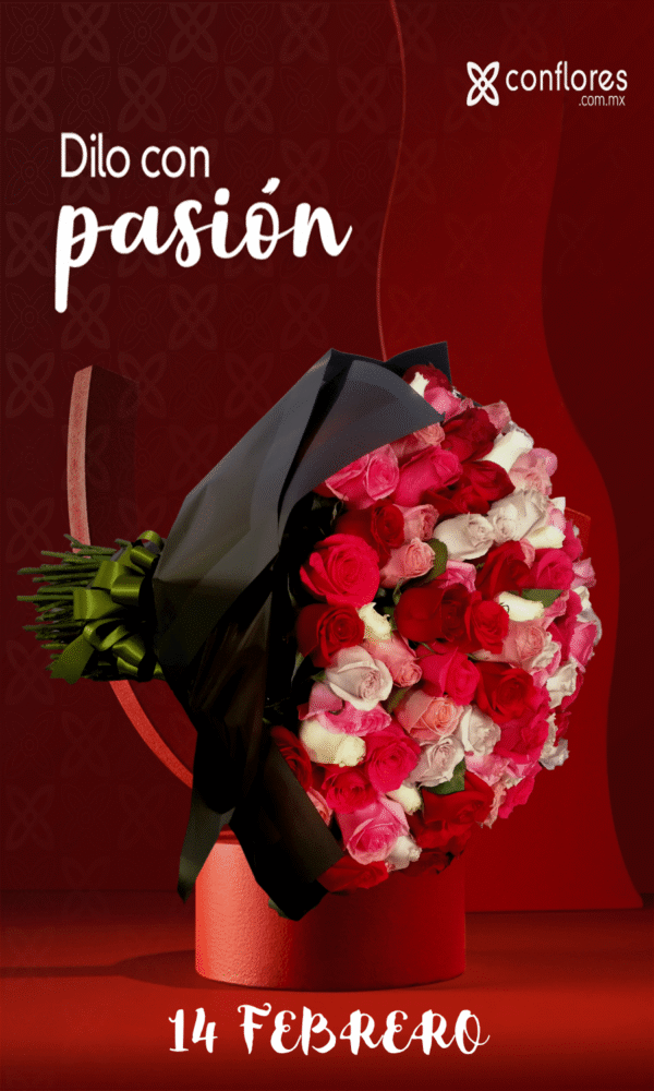 Ramo de 100 rosas Beautiful 14 de Febrero