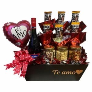 Regalos para Hombre Dulces y Salados con Vino