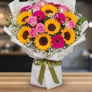 Radiante con Girasoles