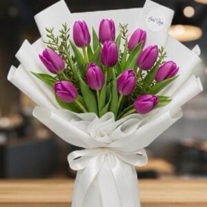 Ramo de Tulipanes Morados