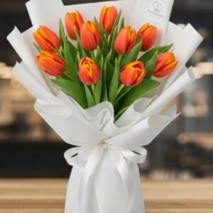 Ramo de Tulipanes Naranjas