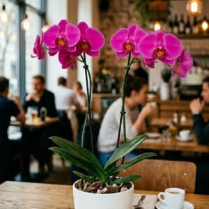 Orquídea doble Vara Fucsia