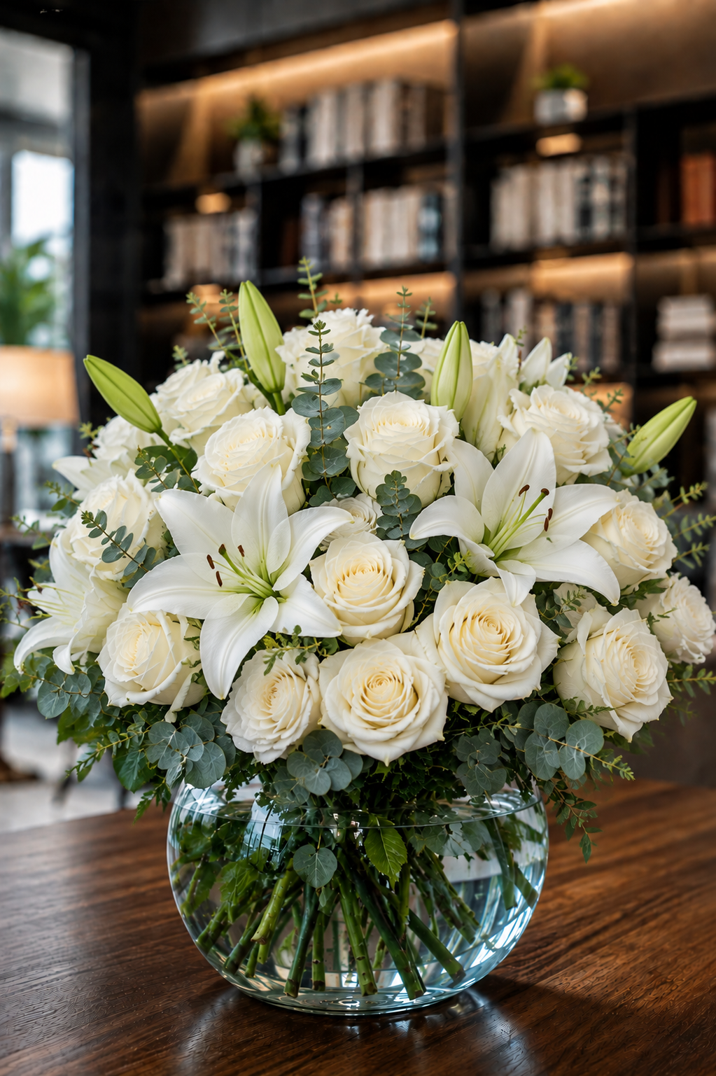 Arreglo de Rosas Blancas Loco Por Tu Amor