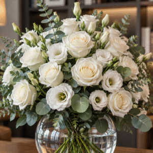 Arreglo de Rosas Blancas Sin Barreras